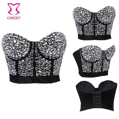 Rhinestone Bra Plus Size 