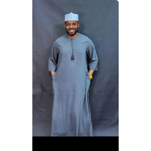 Kaftan High Quality Jalabiya Dark grey