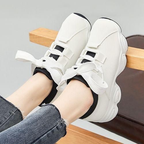 product_image_name-Fashion-Women's Casual Shoes Running Sneakers Ladies Breathable Antiskid For Sports Walking Outdoor - White - EU 39-4