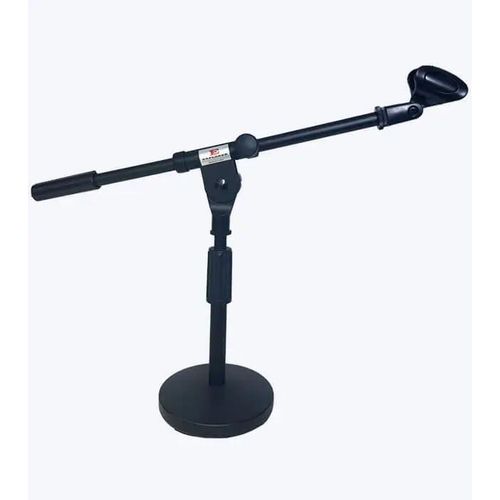Generic Professional Adjustable Desktop Microphone Stand with Boom Arm - Black