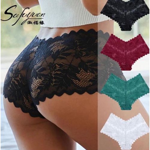 product_image_name-White Label-6 Pieces Of Ladies Lace  Panties Set - Multicolor -2