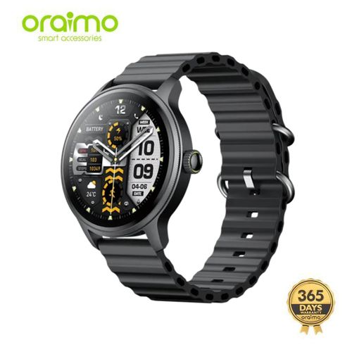 product_image_name-Oraimo-5R Pro 1.43" AMOLED 2.5D Floating Interface IP68 Smart Watch-1