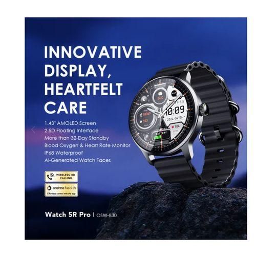 product_image_name-Oraimo-5R Pro 1.43" AMOLED 2.5D Floating Interface IP68 Smart Watch-4