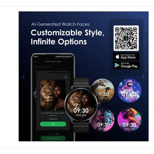 product_image_name-Oraimo-5R Pro 1.43" AMOLED 2.5D Floating Interface IP68 Smart Watch-8