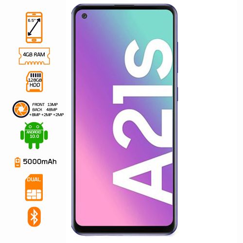 Galaxy A21S Dual SIM - 128GB HDD - 4GB RAM - Blue