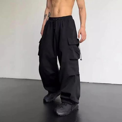 product_image_name-Fashion-Summer New Quick Drying Work Pants Men's American Parachute Pants High Waist Wide Leg Casual Sports Long Pants-1