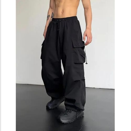 product_image_name-Fashion-Summer New Quick Drying Work Pants Men's American Parachute Pants High Waist Wide Leg Casual Sports Long Pants-4