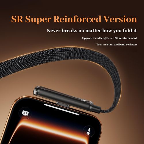 Generic 240W Type-C Cable Elbow Fast Charging With Stand - 1.5M - image 3