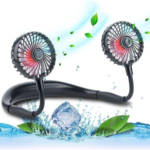 Generic Bladeless Hanging Neck Fan-Black - image 4
