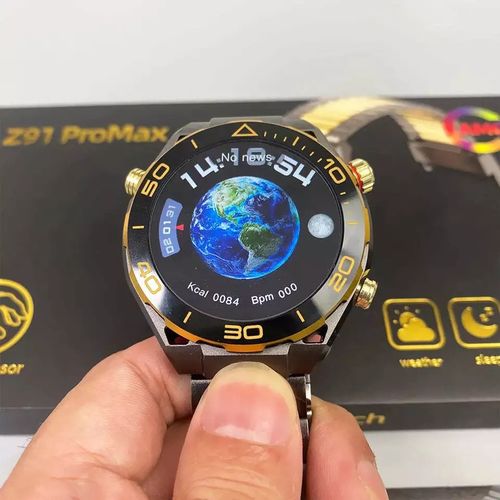 product_image_name-Generic-Z91 ProMax Outdoor Smartwatch AMOLED Display AI Voice Health Features - Gold-2