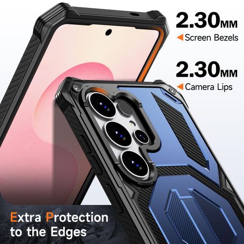 product_image_name-Samsung-Galaxy S25 Ultra Heavy-Duty, ShockProof, Military Grade, Rugged Armour Case With MAGSAFE Support And Invisible Foldable Stand - Blue -2