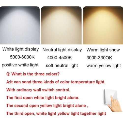 ESCLIGHTING Round Led Ceiling Light with Remote Control - 24+24W - White - image 2