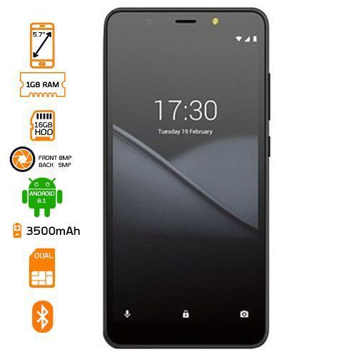 POP 3 (BB2) Dual SIM - 16GB HDD - 1GB RAM Smartphone - Sandstone Black