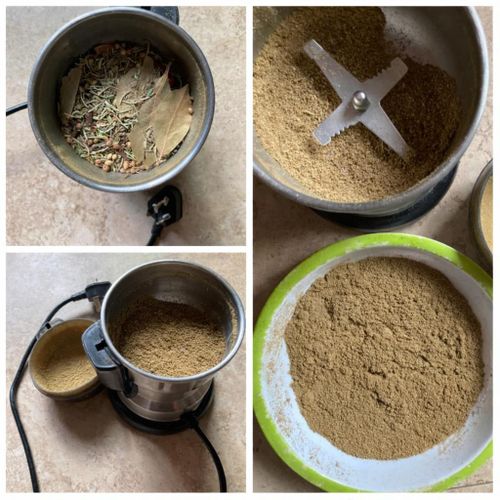 product_image_name-Generic-High Power 4-blade Electric Dry Spice Grinder with FREE wooden heat pad - Silver-2