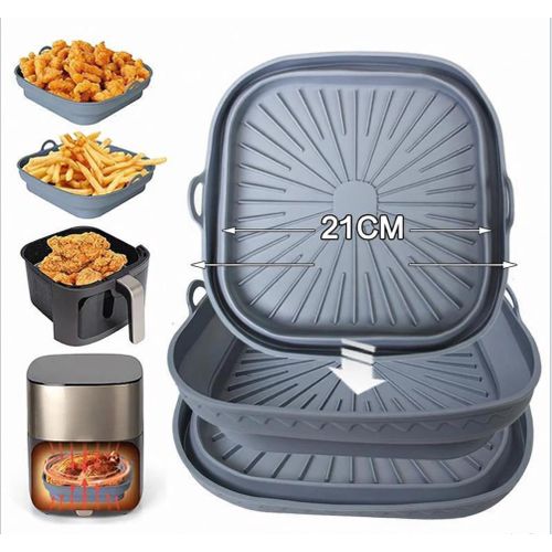 product_image_name-Generic-Silicone Air Fryer Tray Basket Container Dish-1