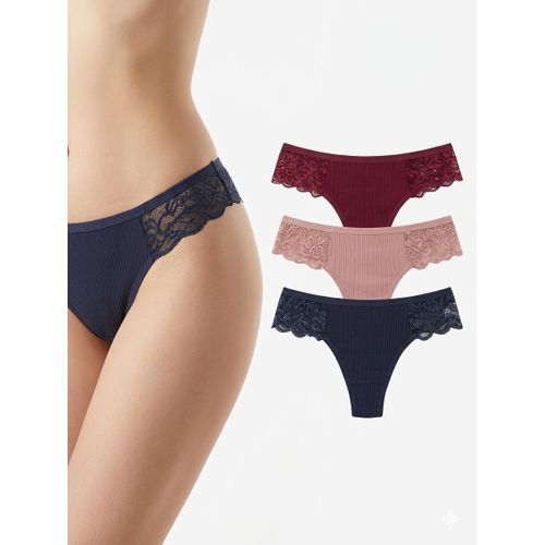 product_image_name-Generic-3 Set Ladies Panties- Multicolour -1