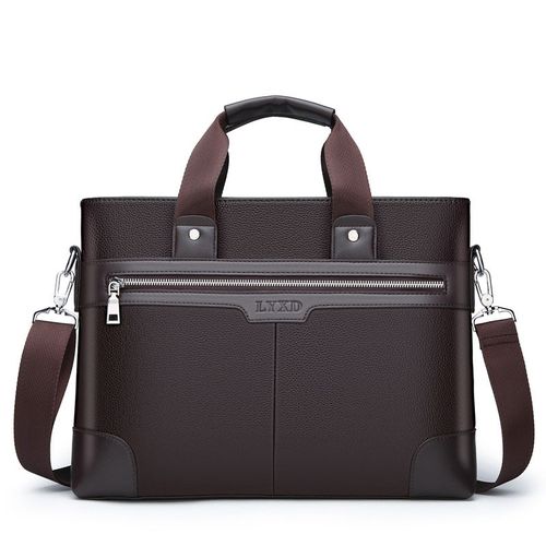 Shop Generic Men PU Leather Shoulder Fashion Business Bags Handbags ...