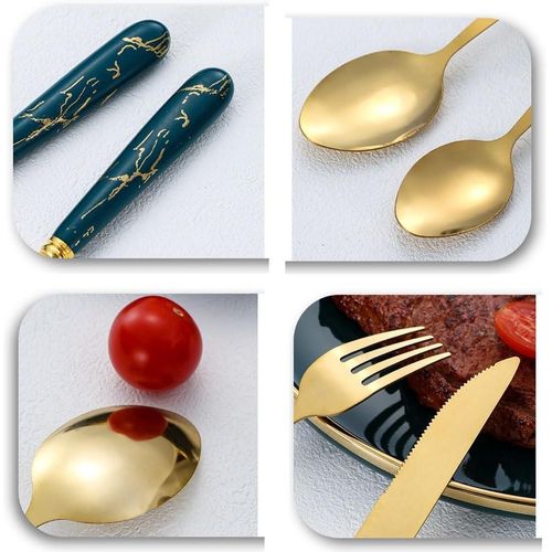 product_image_name-Generic-24Pcs/Set Luxury Stainless Steel Cutlery Set Mirror Polished Forks Spoons Knives-5