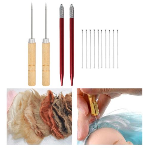 Shop Generic Doll Rerooting Tools Reborn Hair Rooting Tool 10 10x0.6mm  Needles Online