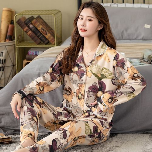 Shop Generic Brand Women Pajamas Sets Animal Print Large Size Lady