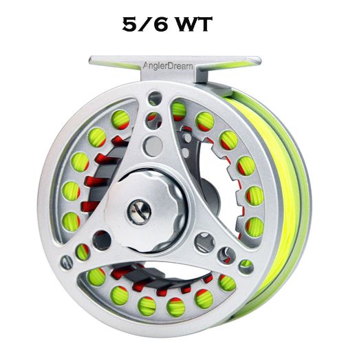 Shop Generic Aluminum Fly Fishing Reel Black Adjustable Drag Large Arbor  Right or Left-Handed Fly Reel 56 Reel with Line Online