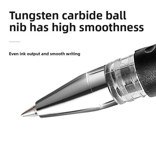 product_image_name-Generic-5Pcs Black Bullet 0.5mm Replaceable Refill Gel Pen (Free 10PCs Refill)-2