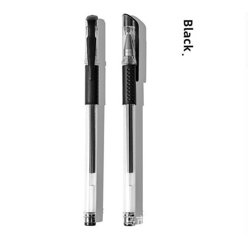 product_image_name-Generic-5Pcs Black Bullet 0.5mm Replaceable Refill Gel Pen (Free 10PCs Refill)-7