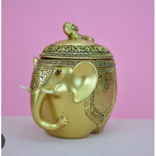 AD Elephant  Home Decor for Homes and Offices - Gold
