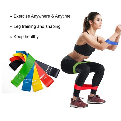 product_image_name-Generic-5 in 1 Premium Resistance Band Set - Multicolour -1