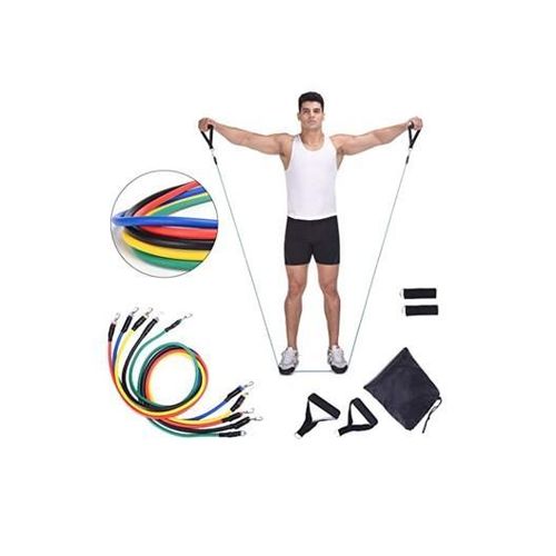 Generic 5 Pcs Stackable Exercise Resistance Band Set - Black - image 3