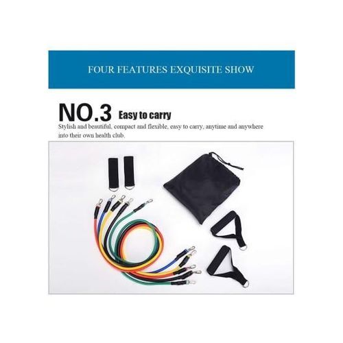 Generic 5 Pcs Stackable Exercise Resistance Band Set - Black - image 4