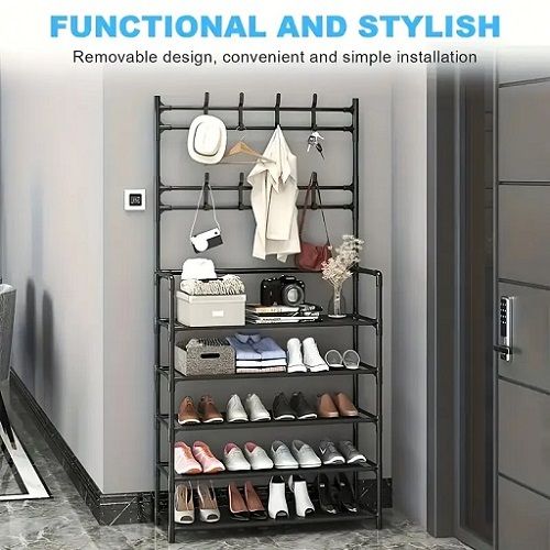 product_image_name-Fashion-Hat & Shoe Rack( For Bag, Cap, Multipurpose Use )--5 Layer-1
