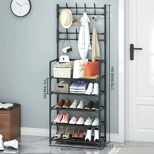 product_image_name-Fashion-Hat & Shoe Rack( For Bag, Cap, Multipurpose Use )--5 Layer-2