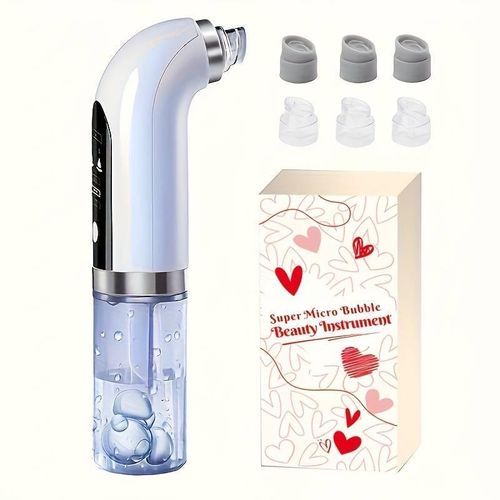 product_image_name-Generic-USB rechargeable facial cleanser with 6 replaceable cleaning heads, handheld foam oxidation skin care tool, facial cleansing massage skin care Meikai tool set-1