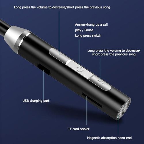 Generic Wireless Bluetooth Neck-mounted Magnetic Headphone - image 2
