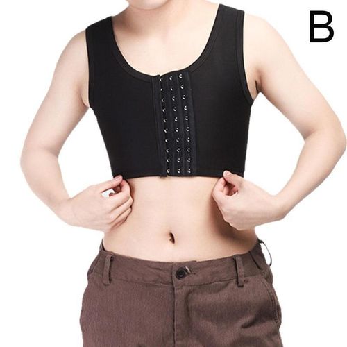 Shop Generic Comforts Binder Flatten Tops Breast Chest Binder Transexual  Vest Tomboy Bra Undershirt Casual Short Chest S-4xl Online