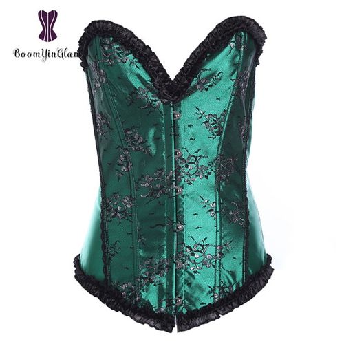 Shop Generic Lacing Ribbon Slimming Body Shapewear Overlay Lace Women's  Pleated-Green Online