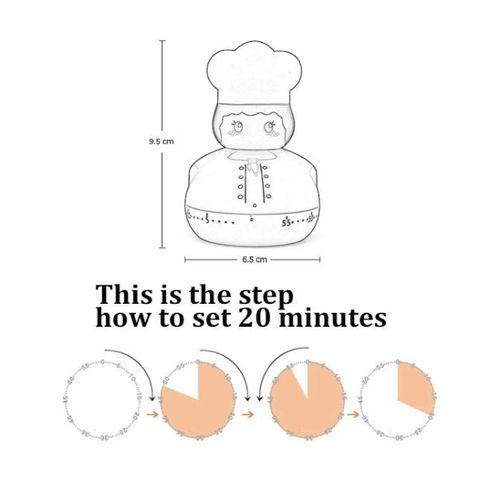 AD Portable Pro Kitchen Timer for Chefs - Multicolour - image 2