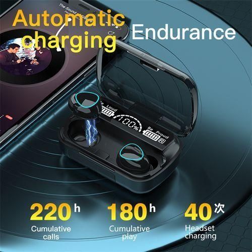 Generic Tws Bluetooth Headset LED Display Headphone Stereo Earbuds - image 2