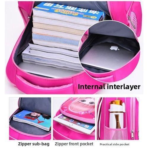 product_image_name-Fashion-Cartoon Cute Children's Schoolbag Burden Alleviation Backpack-2