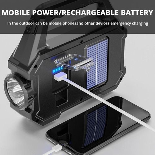 Generic LED solar hand lamp, solar flashlight, multi-function outdoor work light - image 3