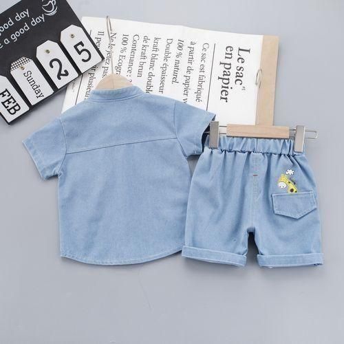 product_image_name-AIDAILU-2PCS Children's Short-Sleeved Shorts Set Boys Casual Set Sports-3