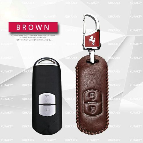 Shop Generic Car Key Cover With Metal Keychain For Mazda 2 3 5 6 8