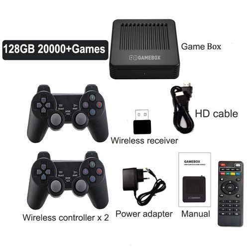 GAMEBOX G11 64GB Retro Game Console with 2 Wireless Gamepads