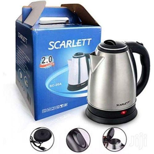 Scarlett Stainless Steel Electric Kettle - 2L - Silver/Black - image 2
