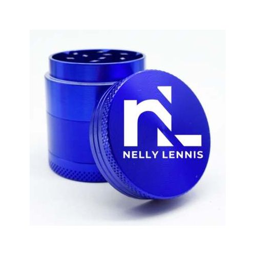 NELLY LENNIS Zinc Herb Crusher/Grinder - 40mm - Blue