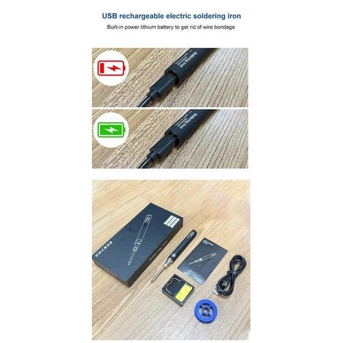 Generic Wireless Charging Electric Soldering Iron Solder Iron USB 5V 8W Fast Charging - image 4