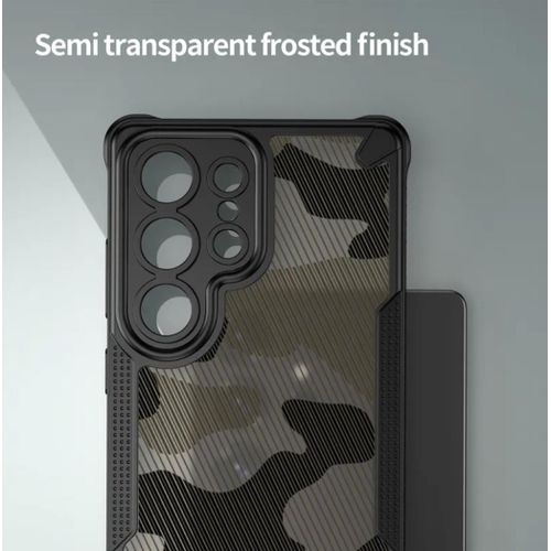 product_image_name-Generic-New Luxurious And Elegant Semi-Transparent Phone Case Designed for Samsung Galaxy, Featuring a Pleasant Frosted Texture And Protective Airbags at The Corners, Black.-2