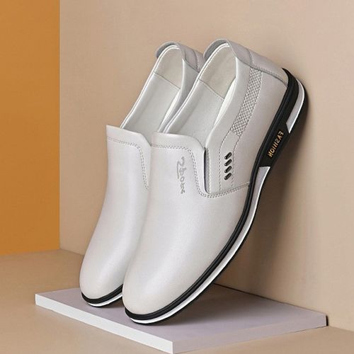 product_image_name-ALagzi-Men's Outdoor Formal Leather Shoes Louboutins - White-5