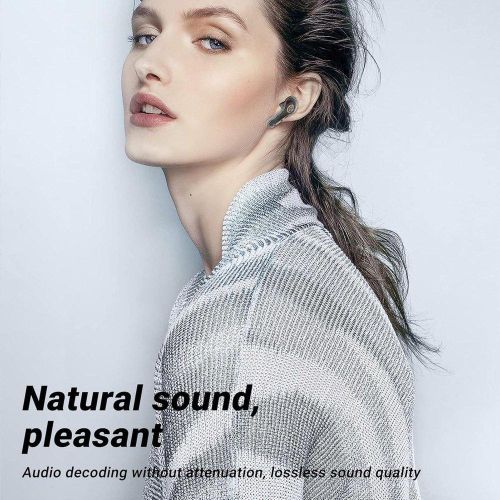 Generic Transparent TWS Wireless Earbuds with LED Battery Display, Touch Control, Stereo Bluetooth Headphones with Charging Case - image 5